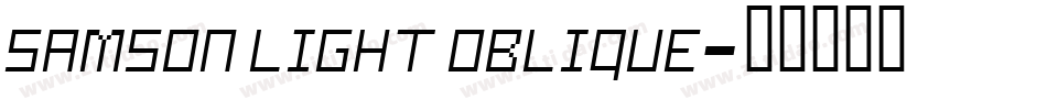 Samson Light Oblique字体转换